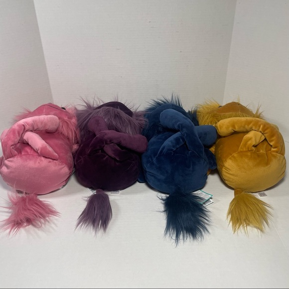 BNWT HTF Jellycat Monster Set of 4 JINX LUDA ZEKE GIBBLES, GREAT BASKET STUFFERS - Picture 9 of 16